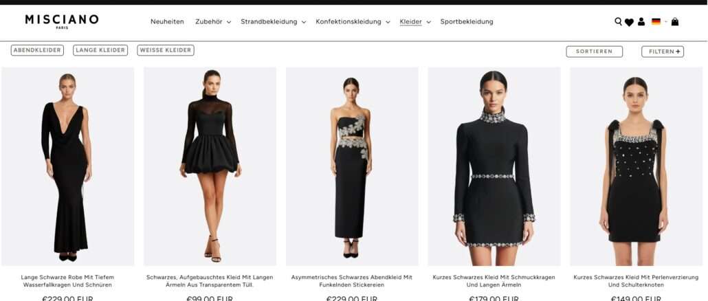 Elegante Abendkleider aus Italien – Misciano