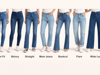 Verschiedene Jeansschnitte