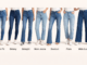 Verschiedene Jeansschnitte