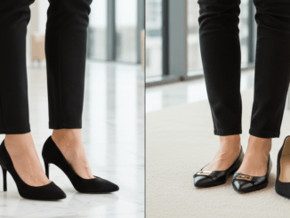 higheels versus flache Ballerina