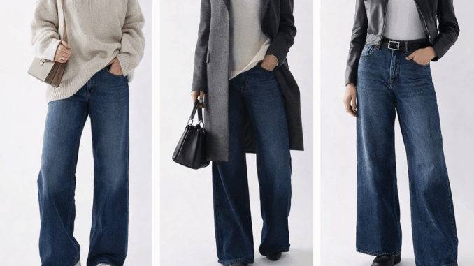 Wie kombiniere ich Wide Leg Jeans? 3 einfache Outfit-Ideen für jeden Tag
