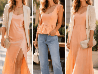 Outfits in Apricot