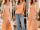 Outfits in Apricot