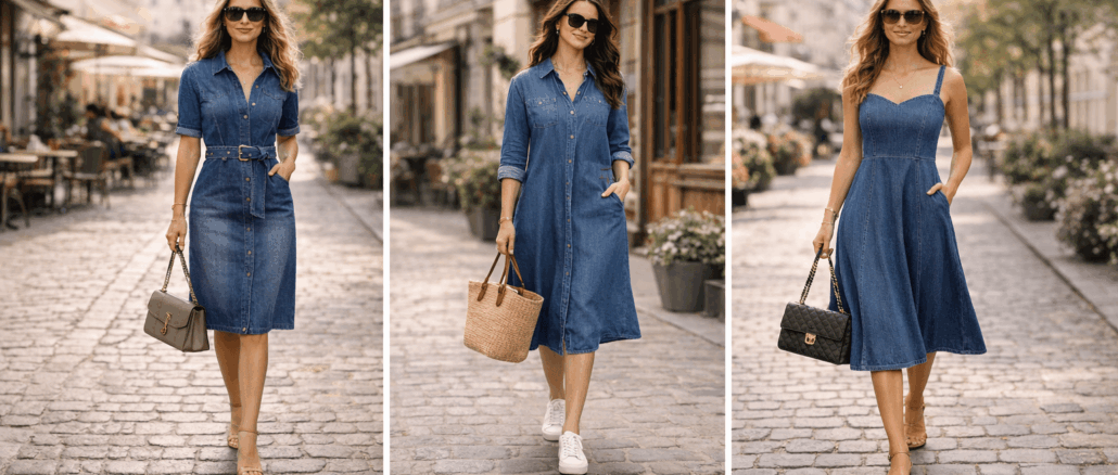 3 verschiedene Arten von Jeanskleidern