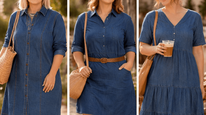 Jeanskleider für Plus Size Figuren