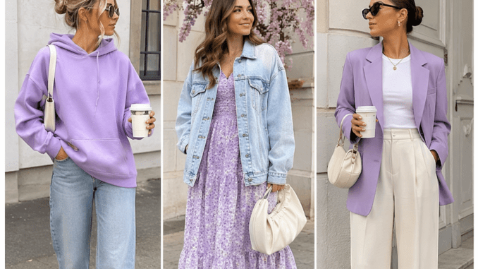 Outfits mit Flieder: 5 lässige Looks für den Alltag