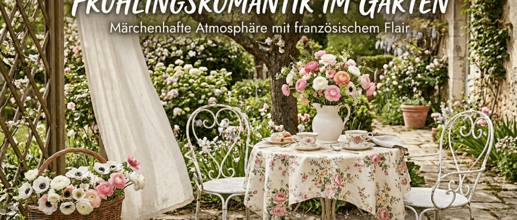 Frühlingsromantik im Garten – französisch stilecht