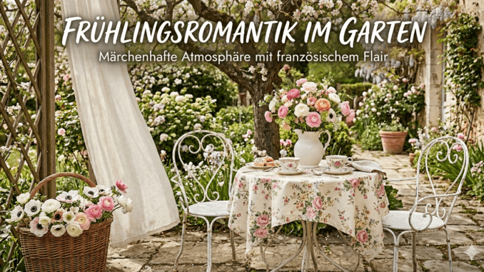 Frühlingsromantik im Garten – französisch stilecht
