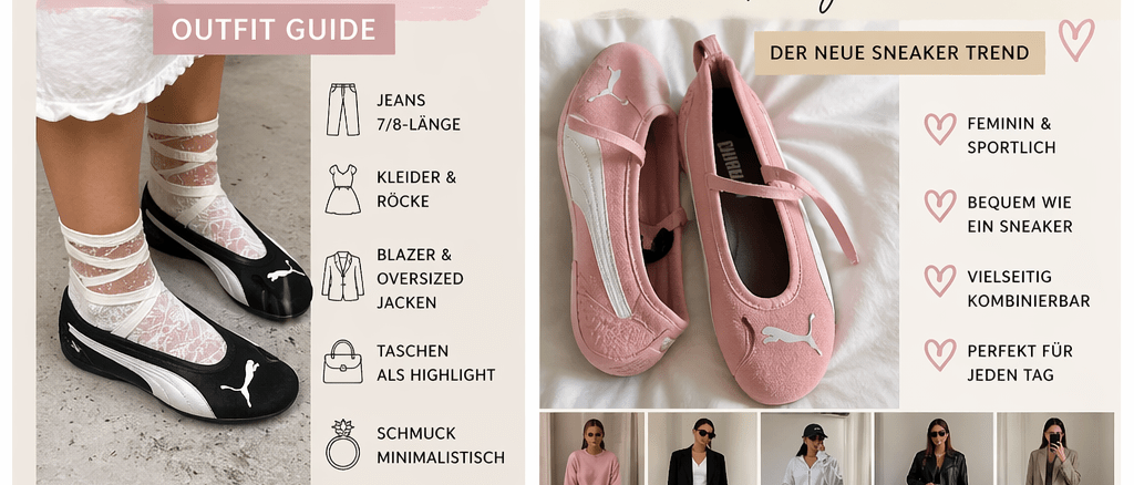 Trendige Puma Ballerina cool kombinieren