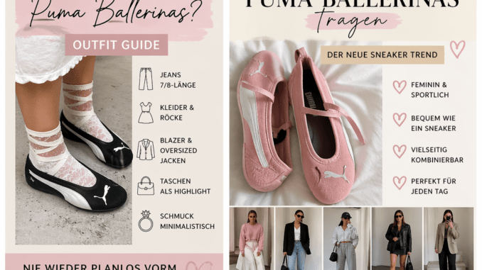 Trendige Puma Ballerina cool kombinieren