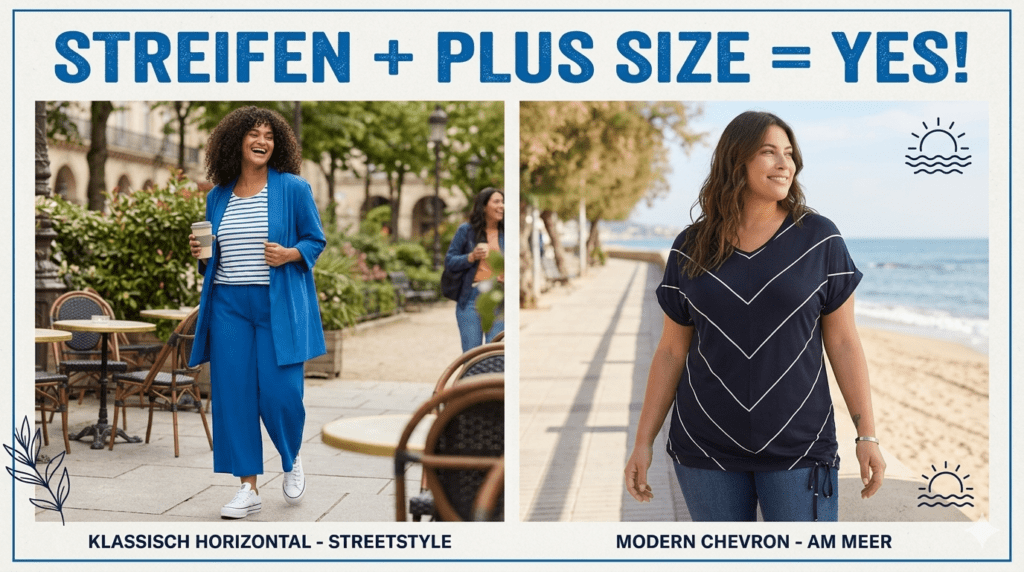 Querstreifen für die Plus Size Figur? Na klar!