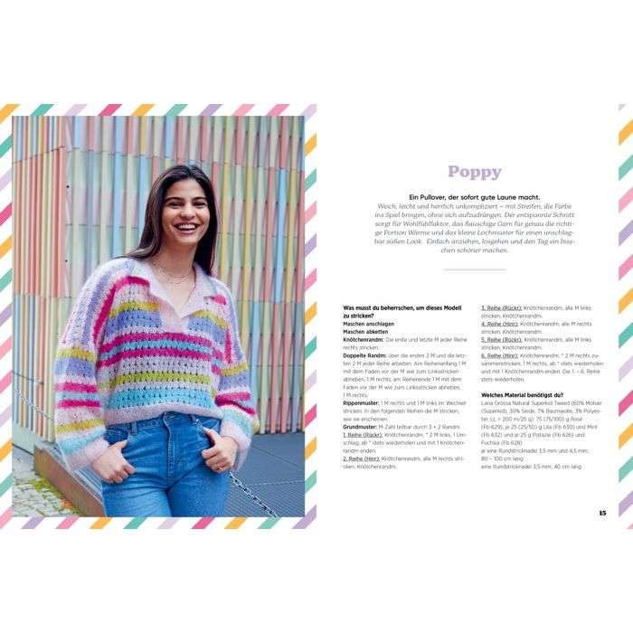 Rezension Strickbuch: No Drama – Just Stripes