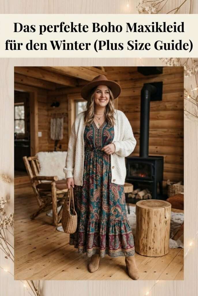 Boho-Style im Winter für Plus-Size-Figuren: 3 warme & kaschierende Outfit-Ideen (Größe 44+)