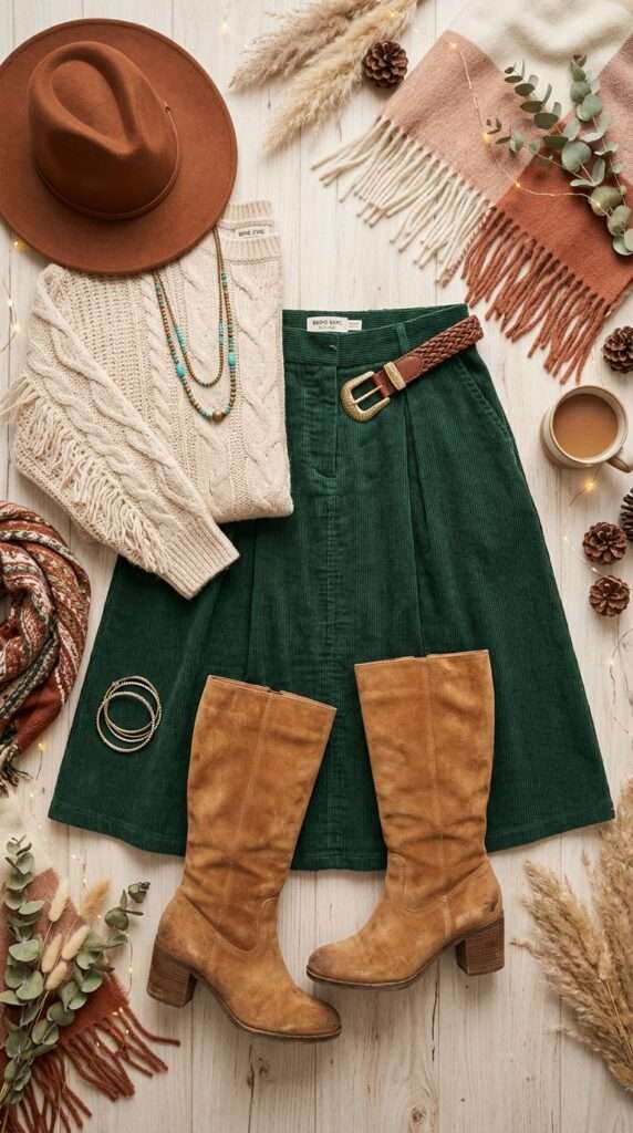Boho-Style im Winter für Plus-Size-Figuren: 3 warme & kaschierende Outfit-Ideen (Größe 44+)