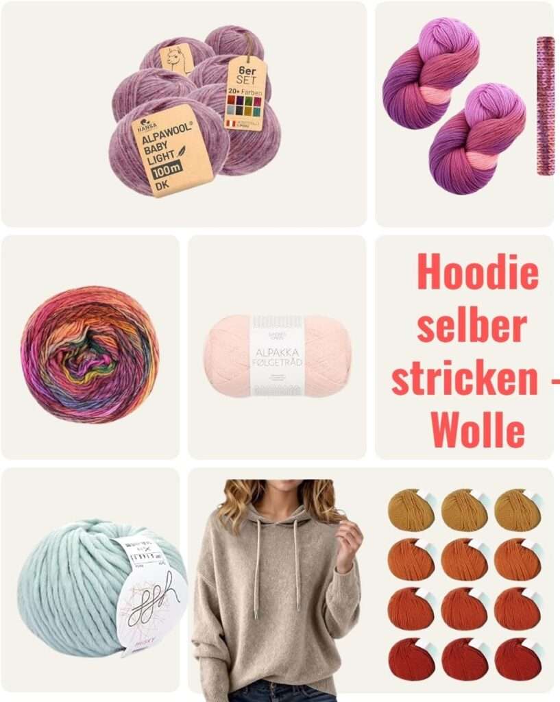 Strickhoodie selber stricken: Anleitung für einen Raglanhoodie